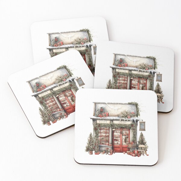 Item preview, cozy Christmas storefront / Vintage Christmas Shopfront / christmas shop book designed and sold by Krasnovaovaova.