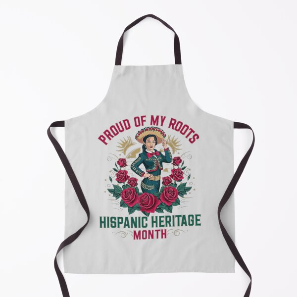 Item preview, Celebrating Hispanic Heritage: Proud Roots with Mariachi Woman in Rose Illustration - Cultural Pride & Family Gifts for Mom, Dad, and Sister designed and sold by love3617.