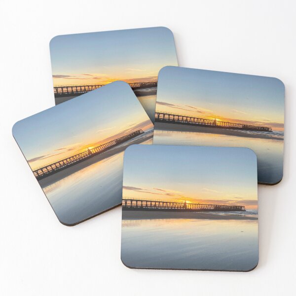 Item preview, Northumberland Sunrise over the Piers at Blyth designed and sold by Violaman.