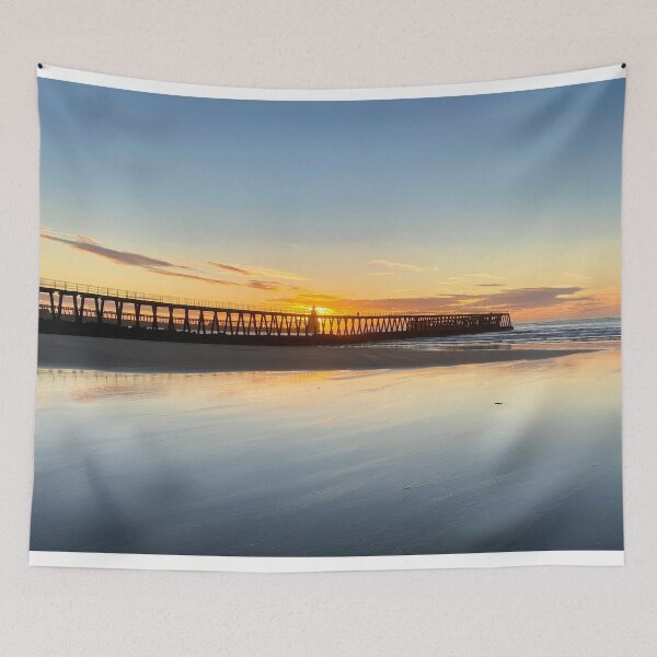 Item preview, Northumberland Sunrise over the Piers at Blyth designed and sold by Violaman.