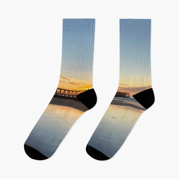 Item preview, Northumberland Sunrise over the Piers at Blyth designed and sold by Violaman.