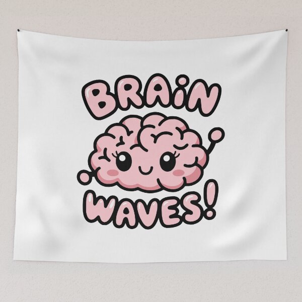 Item preview, Brain Waves! Cute Neuroscience Puns designed and sold by PMCreative.