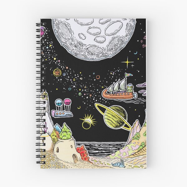 Item preview, Full Moon on planet Abschfläkx [colorized version] designed and sold by SpaceCatVisions.