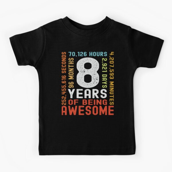 Item preview, 8 Years of Being Awesome – Anniversary Celebration Design designed and sold by Tujzui.
