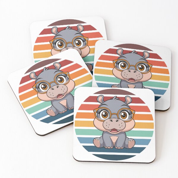 Item preview, Baby Hippoptamus Cute Hippo Lover , Hippo Cartoon designed and sold by KolorellaS.