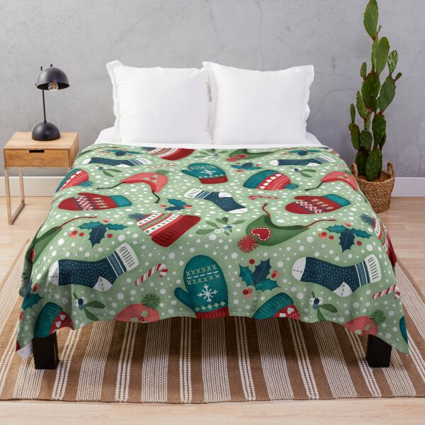 Item preview, Christmas warmth toss pastel green designed and sold by adenaJ.