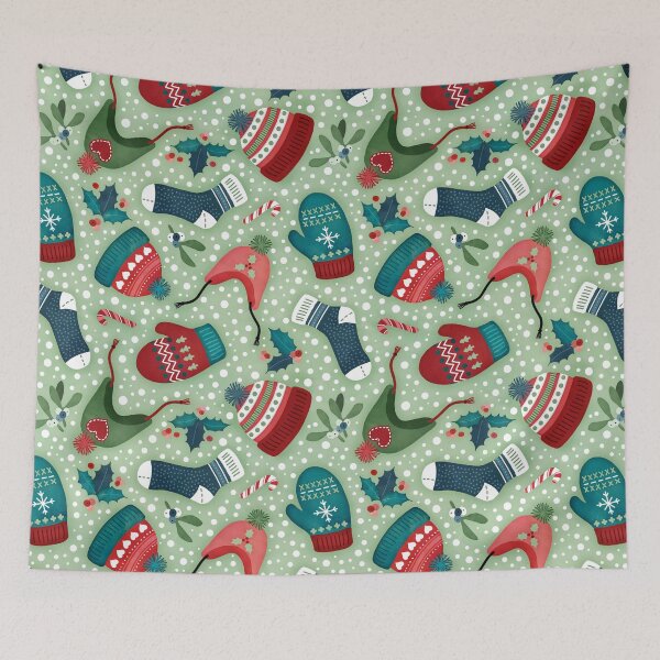 Item preview, Christmas warmth toss pastel green designed and sold by adenaJ.