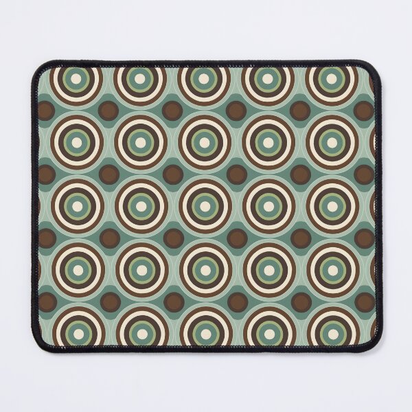 Item preview, Mid Century Modern  Geometric  Circles Green, Brown designed and sold by Prints and Lifestyle.