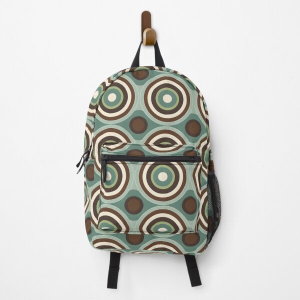Item preview, Mid Century Modern  Geometric  Circles Green, Brown designed and sold by Prints and Lifestyle.