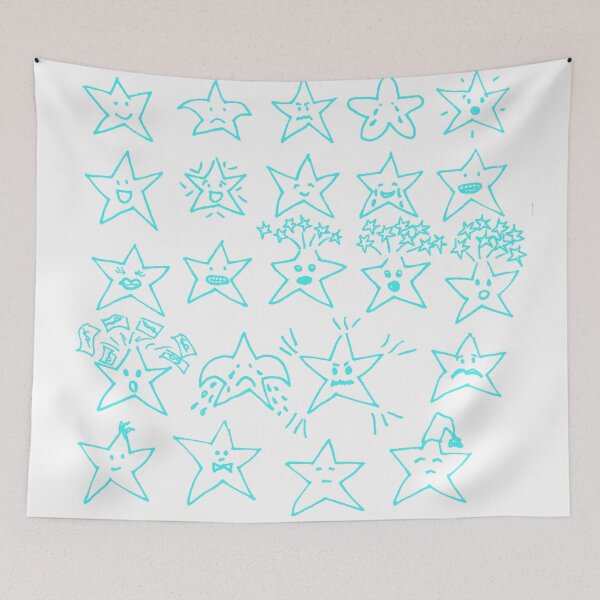 Item preview, Star Emoji Series Turquoise designed and sold by MagentaTwilight.