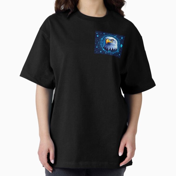 Crypto Eagle Blockchain QL1 QOM Oversized T-Shirt
