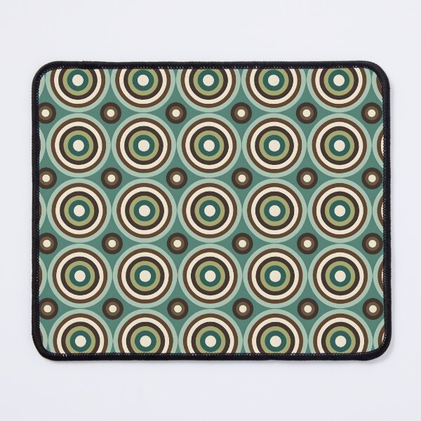 Item preview, Mid Century Modern Geometric Circles Green, Brown designed and sold by Prints and Lifestyle.