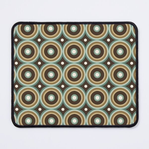 Item preview, Mid Century Modern  Geometric  Circles Green, Brown designed and sold by Prints and Lifestyle.