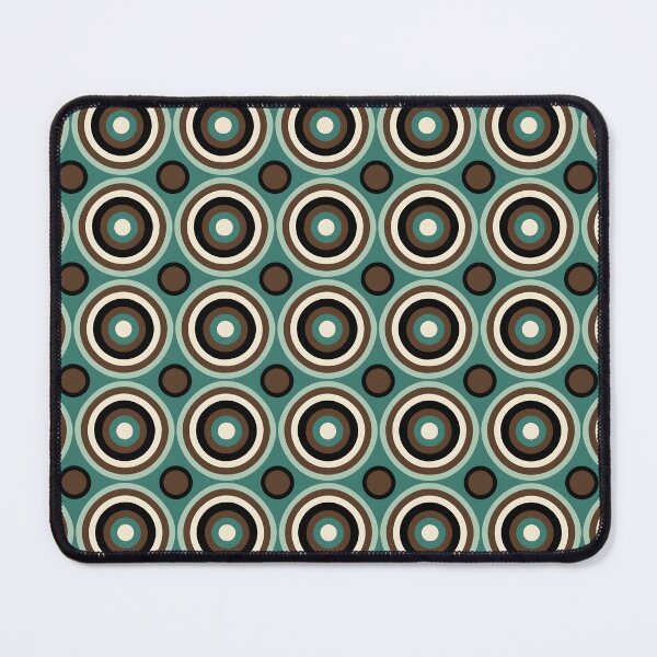 Item preview, Mid Century Modern  Geometric  Circles Green, Brown designed and sold by Prints and Lifestyle.