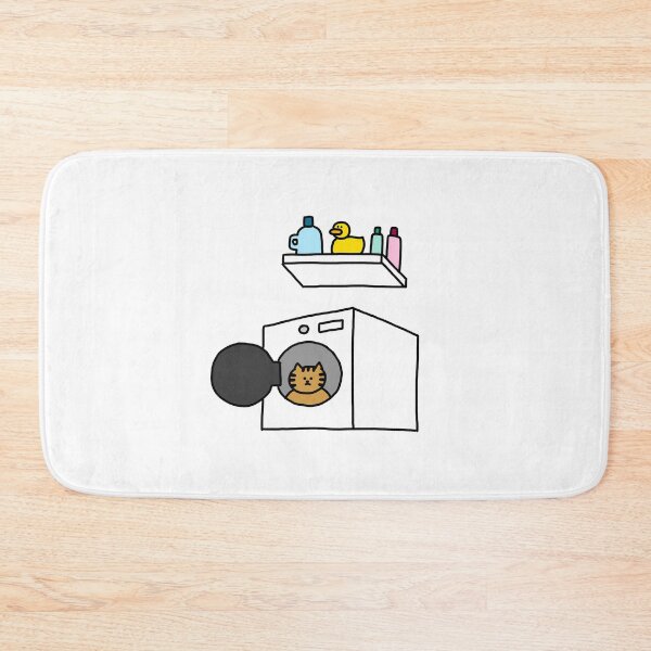 Item preview, a Cat in the washing machine and a Duck designed and sold by superbaechoo.