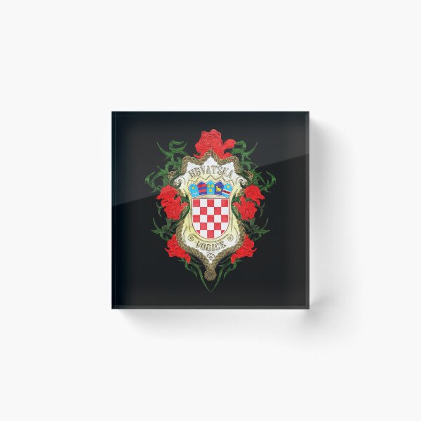 Item preview, Coat Of Arms With Roses And The Name Of The City "Vodice" designed and sold by MC Art Studio.