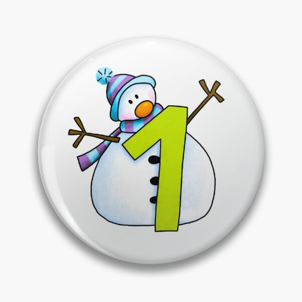 Item preview, Snowman - Number 1 - Advent Calendar  designed and sold by laureH.