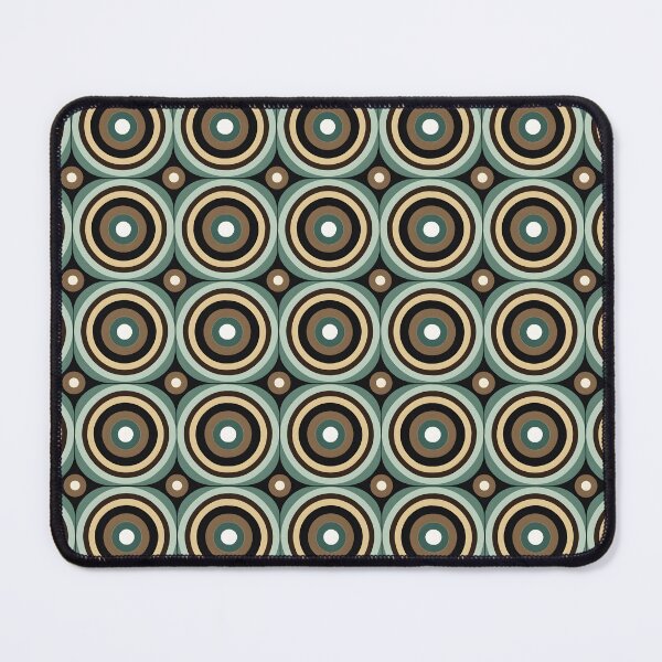 Item preview, Mid Century Modern  Geometric  Circles Green, Brown designed and sold by Prints and Lifestyle.
