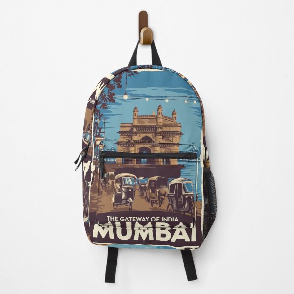 Item preview, Mumbai Vintage Travel Poster designed and sold by TravelerRat.