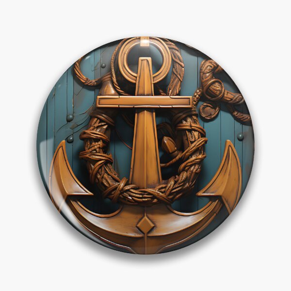 Item preview, Nautical - Anchor Emblem designed and sold by KootenayDesigns.