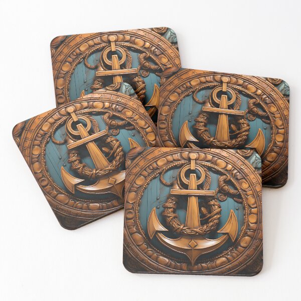 Item preview, Nautical - Anchor Emblem designed and sold by KootenayDesigns.