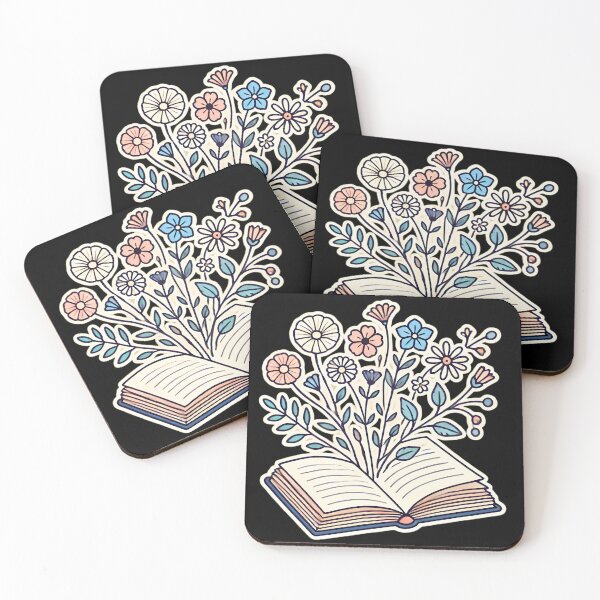 Artikelvorschau, Blooming Tales: Blumenfantasie aus einem offenen Buch. entworfen und verkauft von Linework Studio.