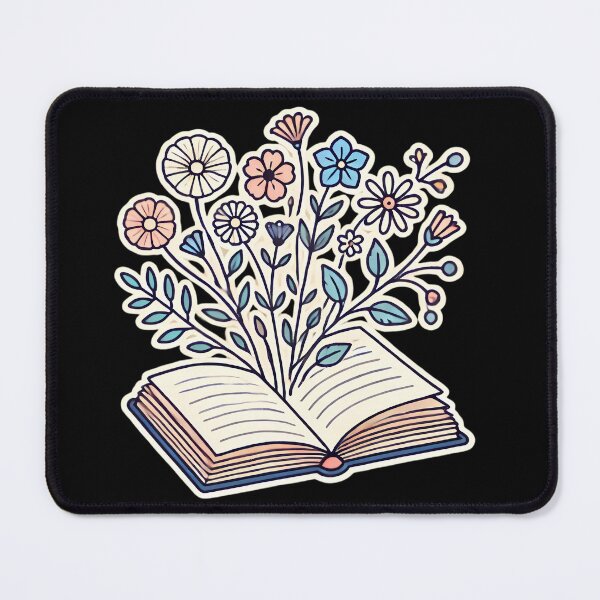 Item preview, Blooming Tales: Floral Fantasy from an Open Book. designed and sold by Linework Studio.