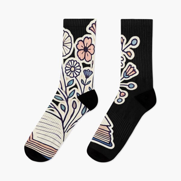 Item preview, Blooming Tales: Floral Fantasy from an Open Book. designed and sold by Linework Studio.