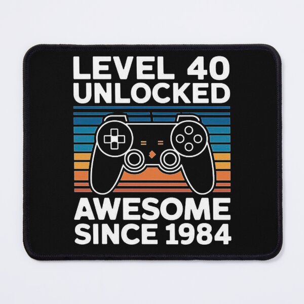Item preview, Level 40 Unlocked - Celebrate Your Awesome Journey Since 1984 with Retro Gaming Life and Unique Birthday Gifts for Him designed and sold by love3617.