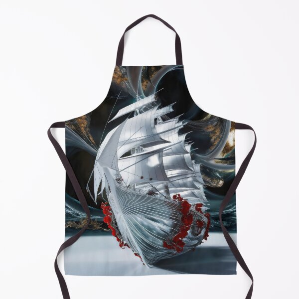 Item preview, A sailing ship in a surreal world. designed and sold by MyHappyArtShop.