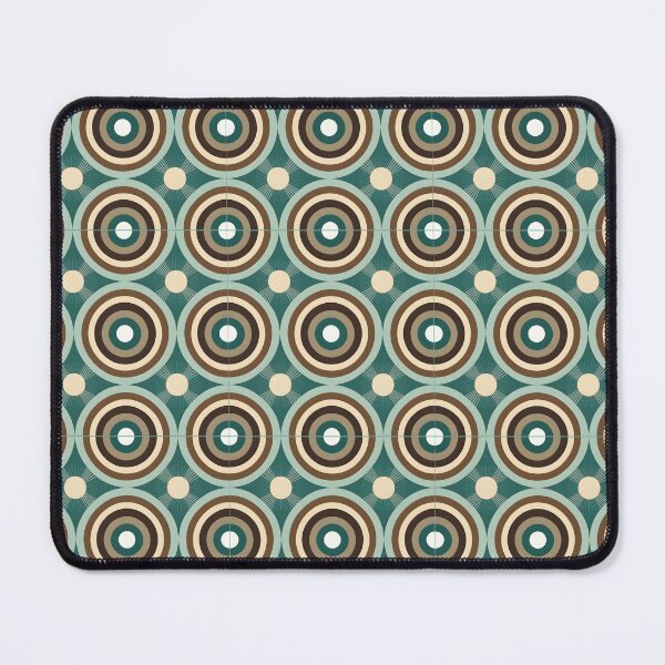 Item preview, Mid Century Modern  Geometric  Circles Green, Brown designed and sold by Prints and Lifestyle.
