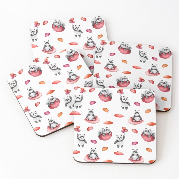 Item preview, valentine's day, hearts, love, stickers, red, pink, 14 February, panda designed and sold by Tetiana Pohurska.