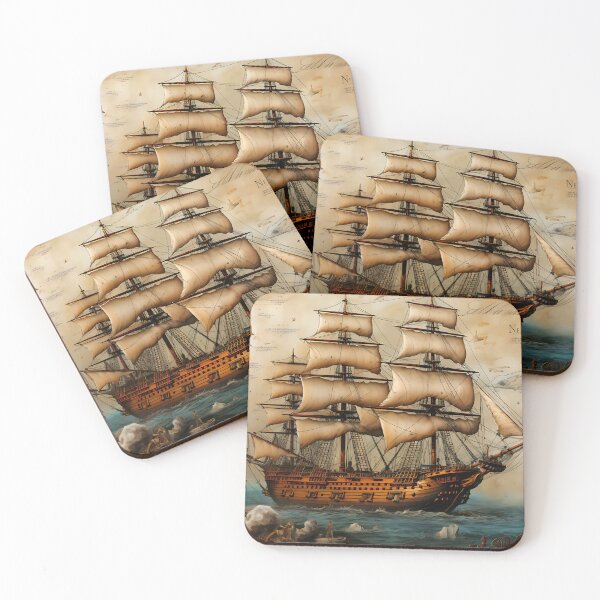 Item preview, Nautical - Antique Pirate Map designed and sold by KootenayDesigns.