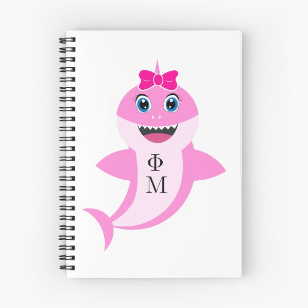 Item preview, Pink Phi Mu shark designed and sold by marinatrovatoo.