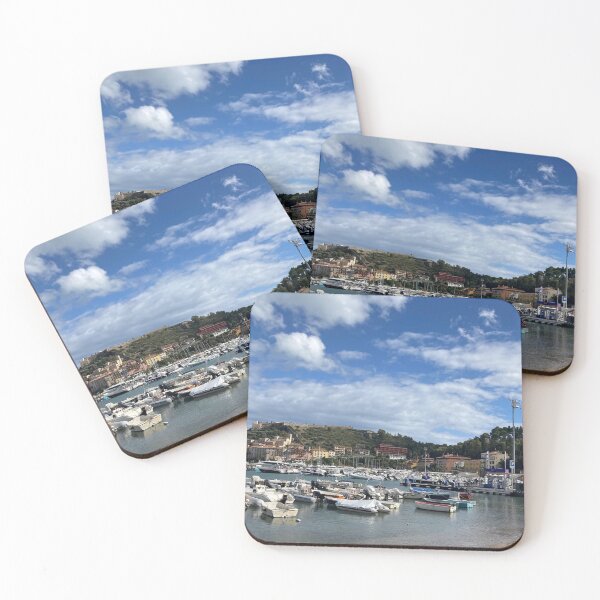 Item preview, Boat harbor in downtown Porto Ercole, Italy designed and sold by COCOJAEL.