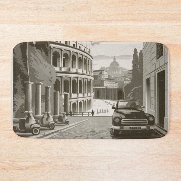 Item preview, Rome Vintage Travel Poster designed and sold by TravelerRat.