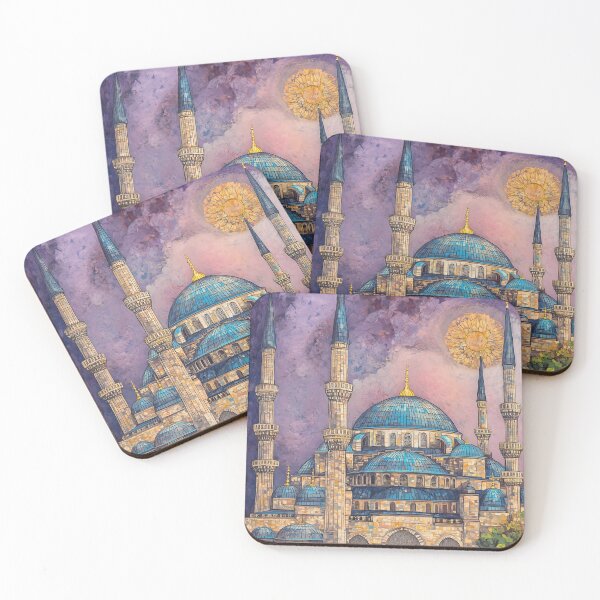 Item preview, Klimt Inspired Blue Mosque designed and sold by JoyOnYourWall.