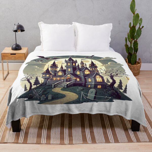 Item preview, Haunted Gothic Castle Under Full Moon designed and sold by Chokhdi289shop.