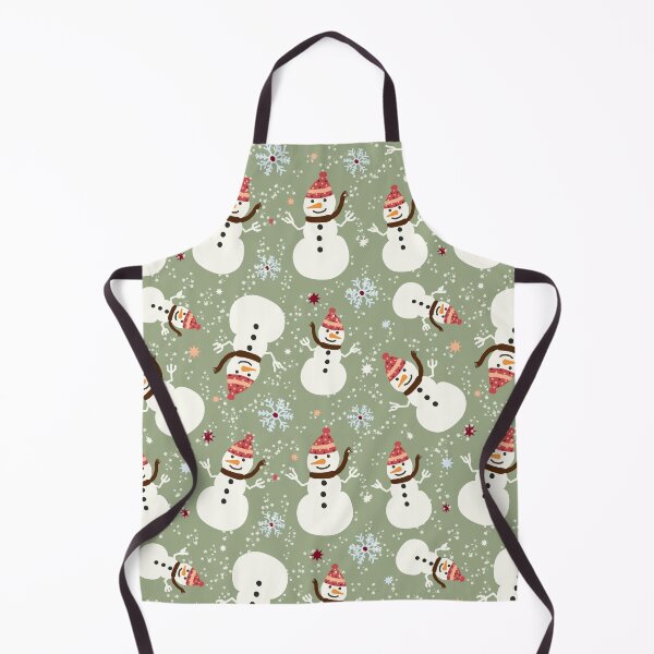 Item preview, Natural Christmas Hand drawn Cozy Snowman tossed with stars snowflakes designed and sold by sarakaquabubble.