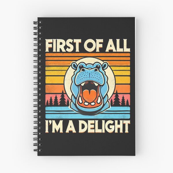 Item preview, First Of All I'm A Delight Funny Moo-Deng Hippo Hippopotamus  designed and sold by SztylishDesigns.