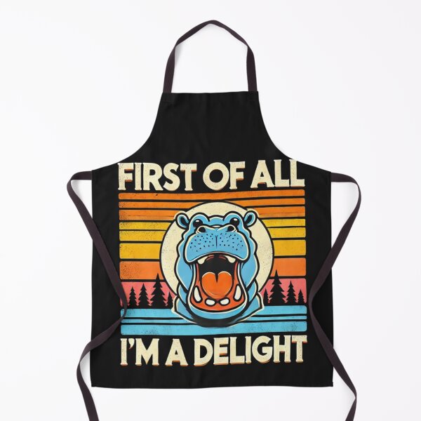 Item preview, First Of All I'm A Delight Funny Moo-Deng Hippo Hippopotamus designed and sold by SztylishDesigns.