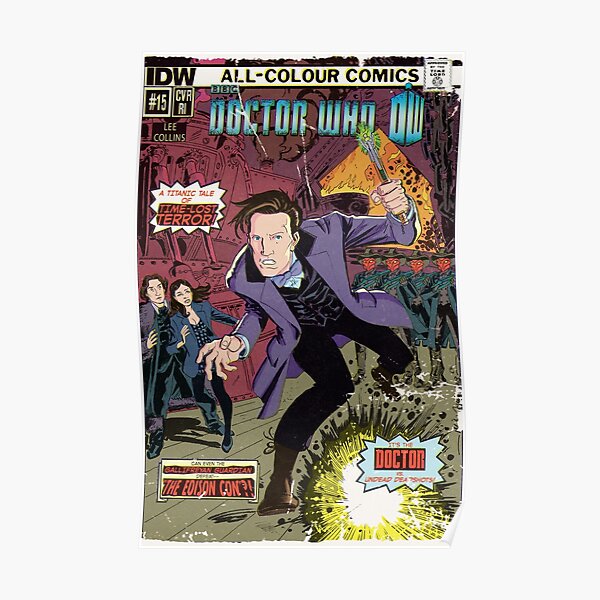 Doctor Who Comic Book Cover Poster
