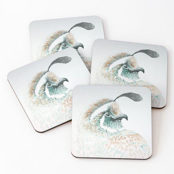 Item preview, Quail Portrait in Watercolor designed and sold by PrimedPallet.