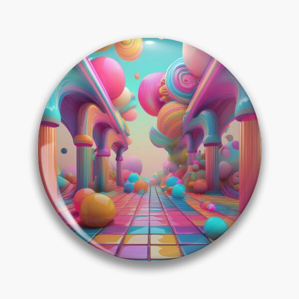 Item preview, Neon Dreamscape with Floating Spheres – Surreal Art designed and sold by RaiyaTees.