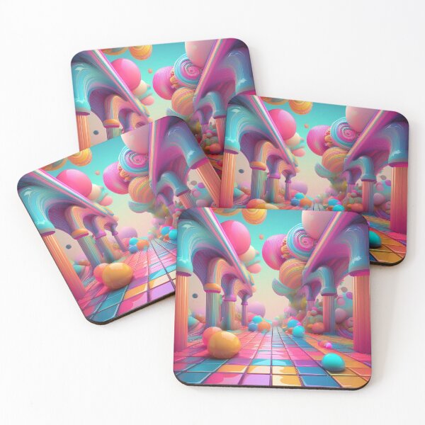 Item preview, Neon Dreamscape with Floating Spheres – Surreal Art designed and sold by RaiyaTees.
