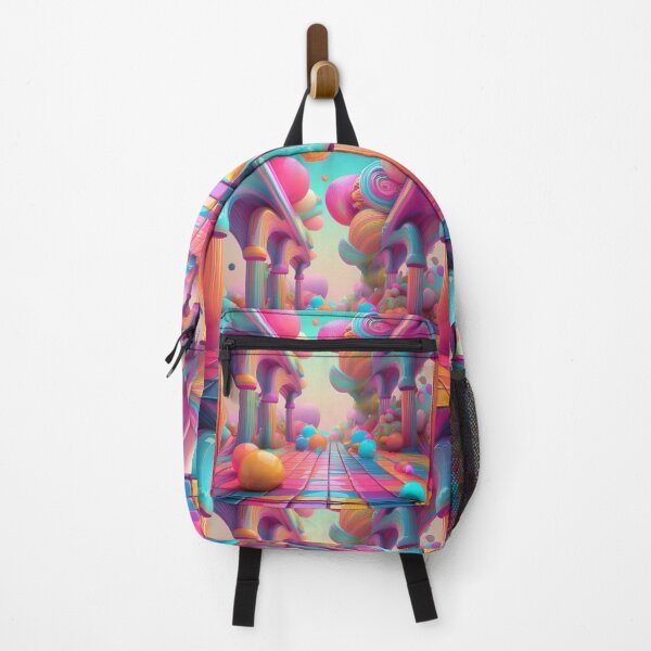 Item preview, Neon Dreamscape with Floating Spheres – Surreal Art designed and sold by RaiyaTees.