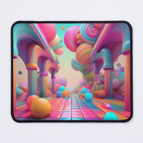 Item preview, Neon Dreamscape with Floating Spheres – Surreal Art designed and sold by RaiyaTees.