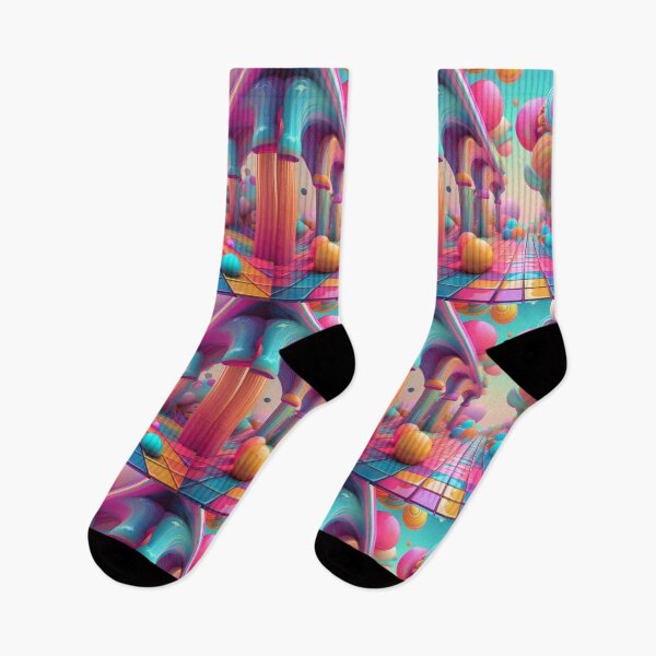 Item preview, Neon Dreamscape with Floating Spheres – Surreal Art designed and sold by RaiyaTees.