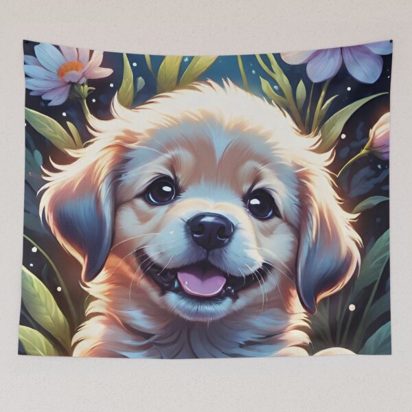 Item preview, Happy Puppy designed and sold by BubbleGalaxy.