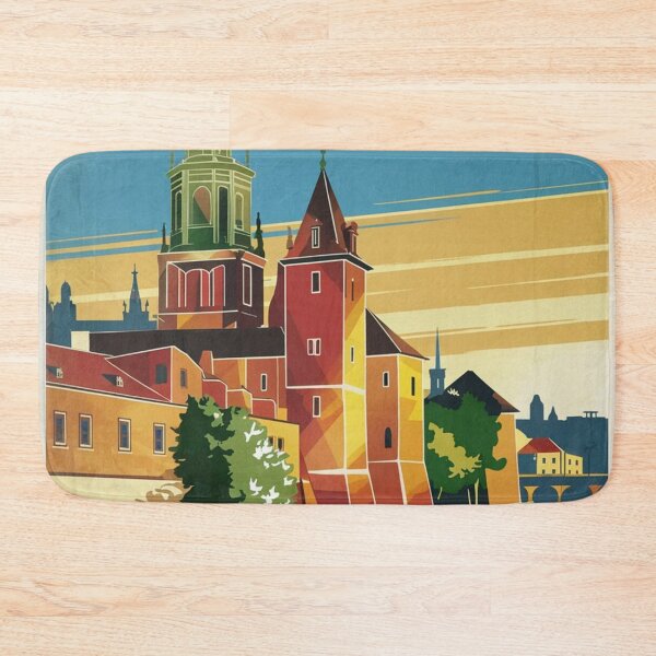 Item preview, Krakow Vintage Travel Poster designed and sold by TravelerRat.